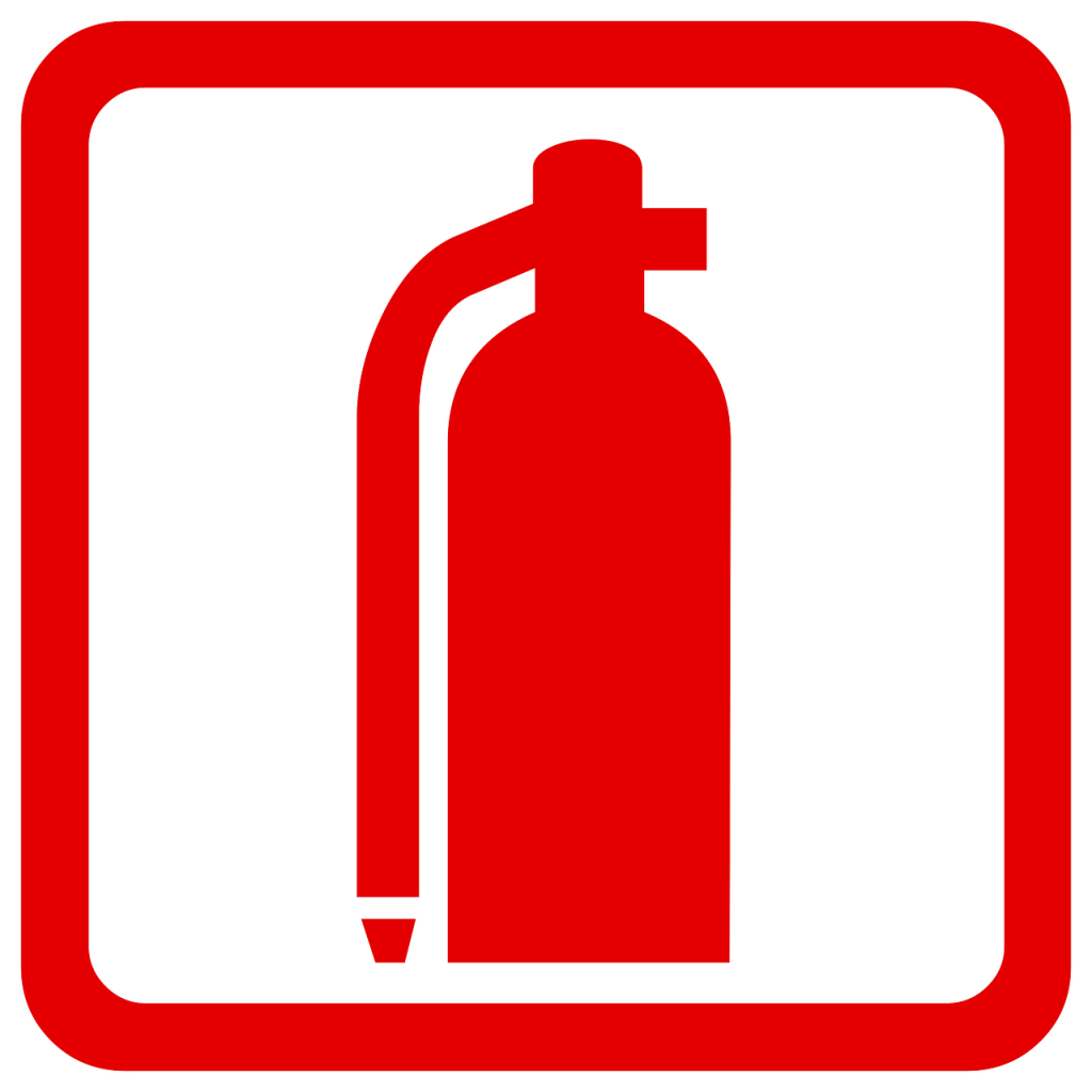 fire extinguisher, signal, fire